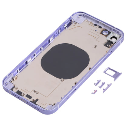 Back Housing Cover with Appearance Imitation of iP13 for iPhone XR(Purple) - Back Cover by buy2fix | Online Shopping UK | buy2fix