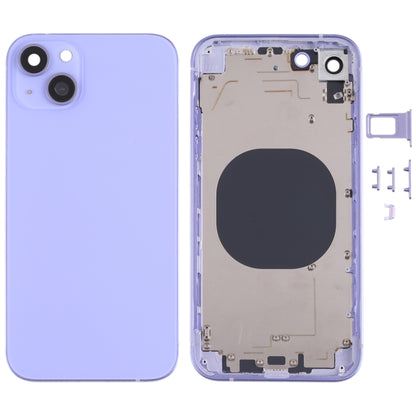 Back Housing Cover with Appearance Imitation of iP13 for iPhone XR(Purple) - Back Cover by buy2fix | Online Shopping UK | buy2fix