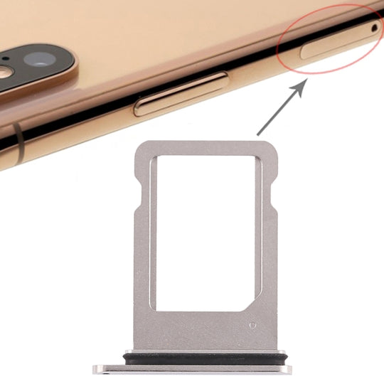 Plateau de carte SIM pour iPhone XS (carte SIM unique) (blanc)