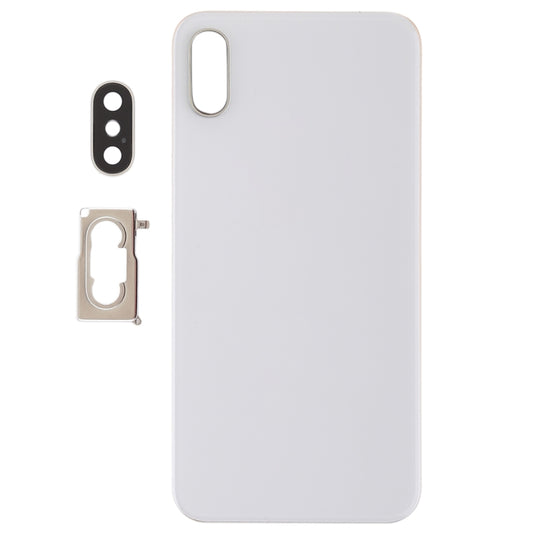 Battery Back Cover with Back Camera Bezel & Lens & Adhesive  for iPhone XS(White) - Back Cover by buy2fix | Online Shopping UK | buy2fix