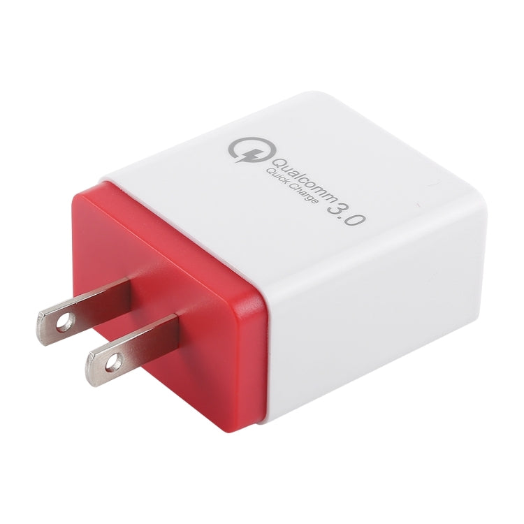 AR-QC-03 2.1A 3 USB Ports Quick Charger Travel Charger, US Plug (Red) - USB Charger by buy2fix | Online Shopping UK | buy2fix