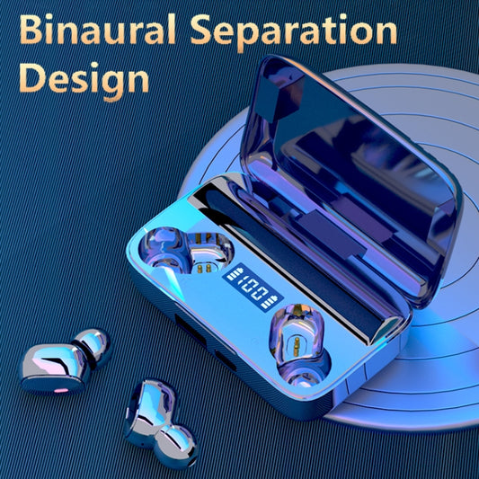 A9 TWS CVC8.0 and DSP Dual Noise Cancelling Bluetooth Earphone with Magnetic Charging Box & LED Digital Display, Support Touch & HD Call & Siri & Power Bank(Black) by buy2fix