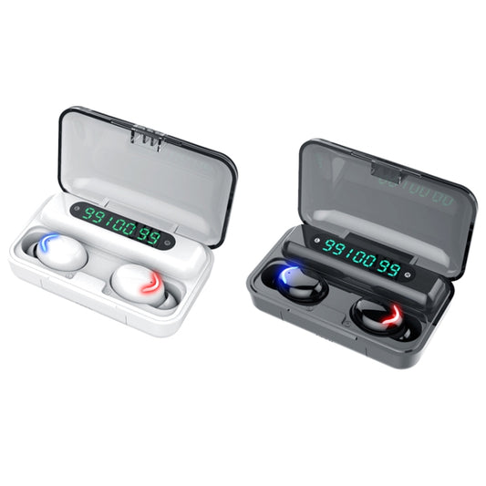 F9-5C Three-screen Digital Display Noise Reduction Bluetooth Earphone(Black) by buy2fix