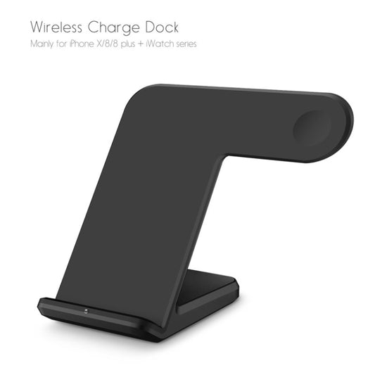 F11 Vertical Magnetic Wireless Charger for QI Charging Standard Mobile Phones & Apple Watch Series (Black) - Wireless Charger by buy2fix | Online Shopping UK | buy2fix
