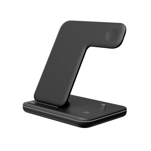 Z5 QI Vertical Magnetic Wireless Charger for Mobile Phones & Apple Watches & AirPods / Xiaomi Redmi AirDots, with Touch Ring Light (Black) - Wireless Charger by buy2fix | Online Shopping UK | buy2fix