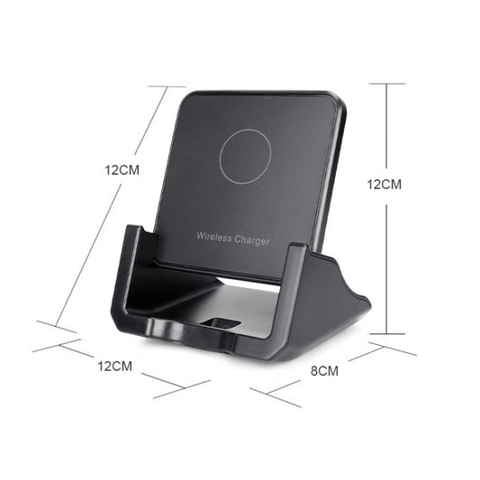 A918 10W Mobile Phone Vertical Wireless Quick Charger Holder(Black) - Wireless Charger by buy2fix | Online Shopping UK | buy2fix