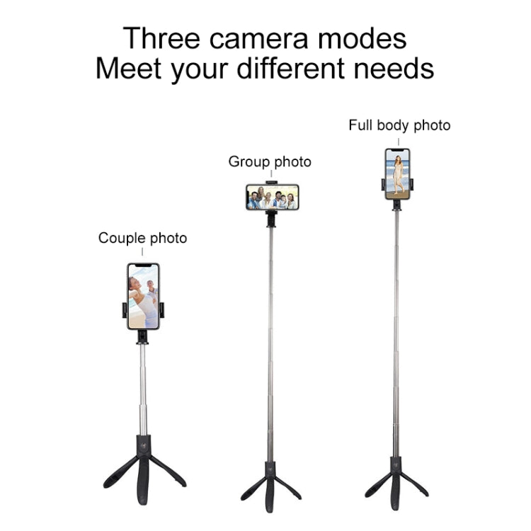 Mai Appearance K06 Multi-function Live Broadcast Mobile Bluetooth Self-timer Pole Tripod (Black) - Selfie Sticks by buy2fix | Online Shopping UK | buy2fix