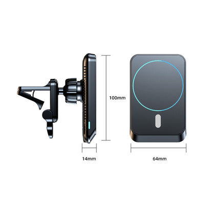 JJT-969 15W Max Output Magnetic Car Air Outlet Bracket Wireless Charger(White) - Wireless Charger Holders by buy2fix | Online Shopping UK | buy2fix