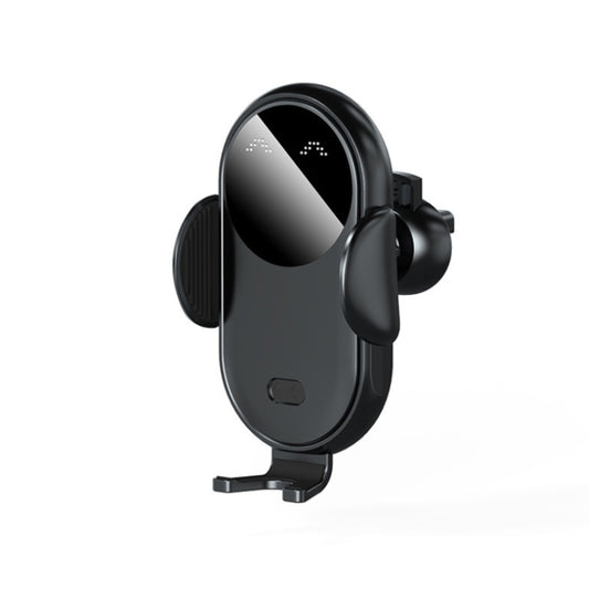 K10 15W Max Output Infrared Sensor Car Air Outlet Bracket Wireless Charger(Black) - Wireless Charger Holders by buy2fix | Online Shopping UK | buy2fix