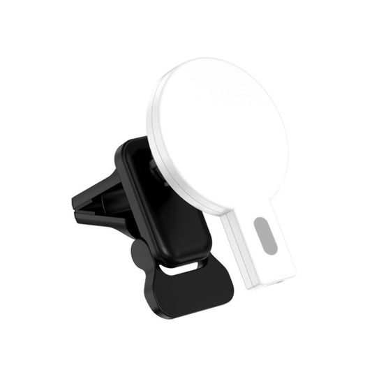 K07 15W Max Output Magnetic Car Air Outlet Bracket Wireless Charger(White) - Wireless Charger Holders by buy2fix | Online Shopping UK | buy2fix