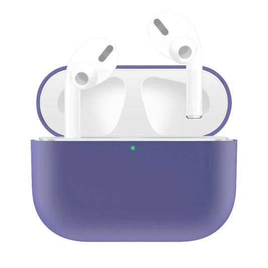 For AirPods Pro Solid Color Silicone Earphone Protective Case(Light Purple) - For AirPods Pro by buy2fix | Online Shopping UK | buy2fix
