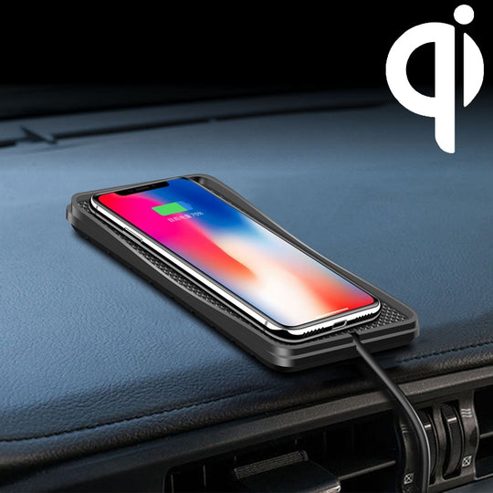 Chargeur de charge rapide sans fil antidérapant pour véhicule standard C3 QI