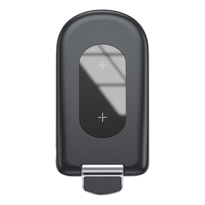 ROCK W30 15W Mobile Phone Wireless Charger Foldable Desktop Holder (Black) - Wireless Charger by ROCK | Online Shopping UK | buy2fix