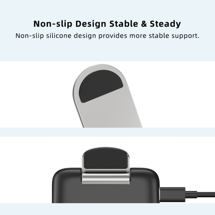 ROCK W30 15W Mobile Phone Wireless Charger Foldable Desktop Holder (Black) - Wireless Charger by ROCK | Online Shopping UK | buy2fix