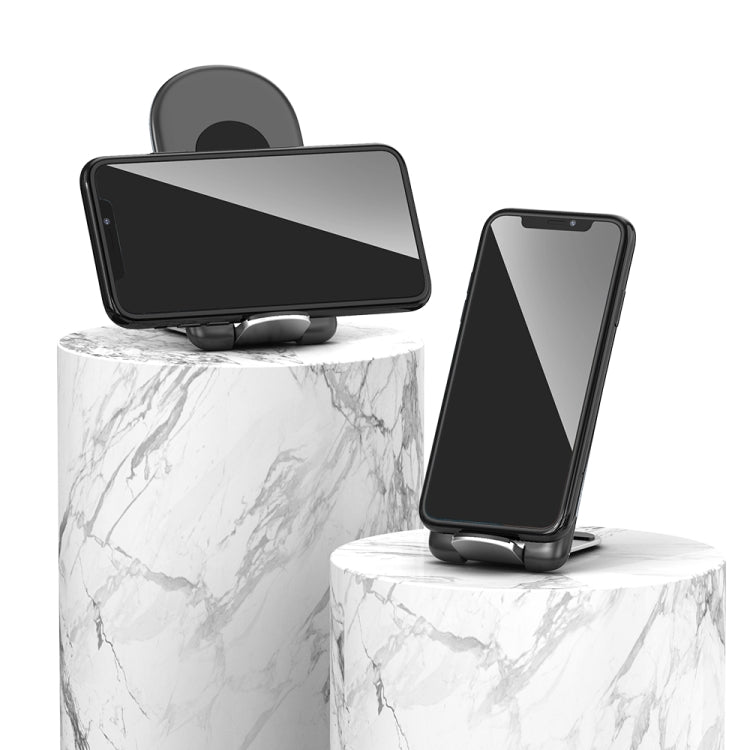 ROCK W30 15W Mobile Phone Wireless Charger Foldable Desktop Holder (Black) - Wireless Charger by ROCK | Online Shopping UK | buy2fix
