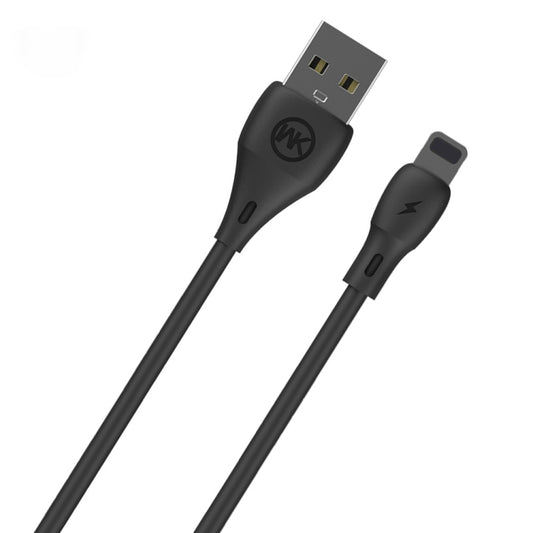 WK WDC-072 1m 2.1A Output Full Speed Series USB to 8 Pin Data Sync Charging Cable (Black) - Normal Style Cable by WK | Online Shopping UK | buy2fix