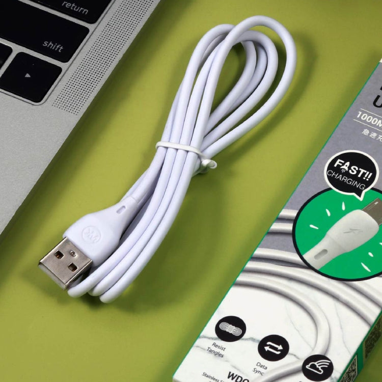 WK WDC-072 1m 2.1A Output Full Speed Series USB to 8 Pin Data Sync Charging Cable (Black) - Normal Style Cable by WK | Online Shopping UK | buy2fix
