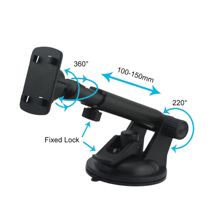Universal Rotatable Adjustment Car Windshield Mobile Phone Holder with Suction Cup (Black) by buy2fix