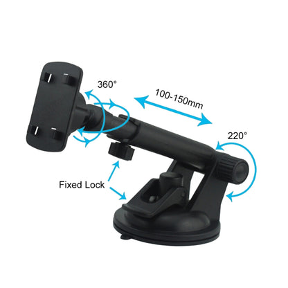 Universal Rotatable Adjustment Car Windshield Mobile Phone Holder with Suction Cup (Black) by buy2fix