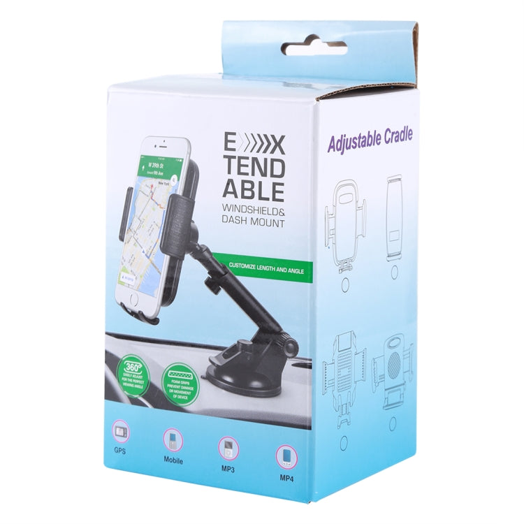 Universal Rotatable Adjustment Car Windshield Mobile Phone Holder with Suction Cup (Black) by buy2fix