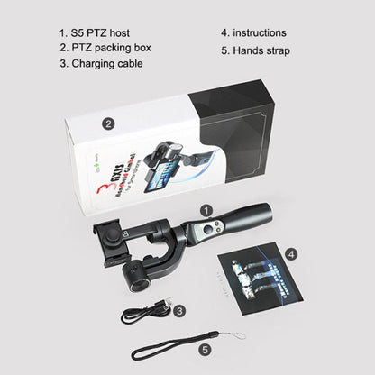 S5 Mobile Phone Stabilizer Three-axis Anti-shake Handheld Gimbal - Handheld Gimbals by buy2fix | Online Shopping UK | buy2fix
