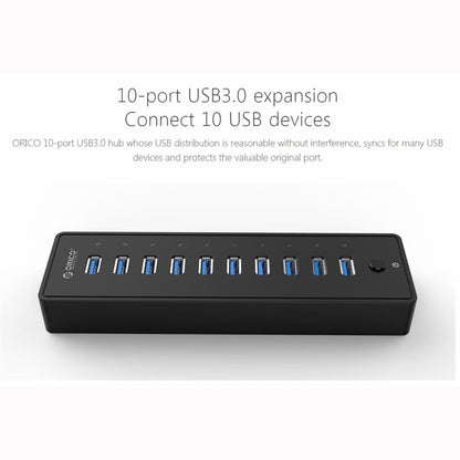 ORICO P10-U3-V1 10 USB 3.0 Ports HUB, Specification: EU Plug by ORICO