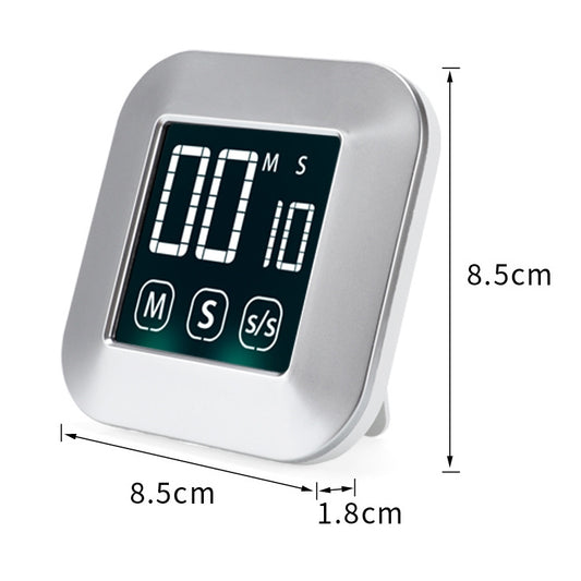 TS-83 Touch Timer Alarm Clock Kitchen Food LCD Large Screen Countdown Electronic Reminder - Digital Countdown by buy2fix | Online Shopping UK | buy2fix