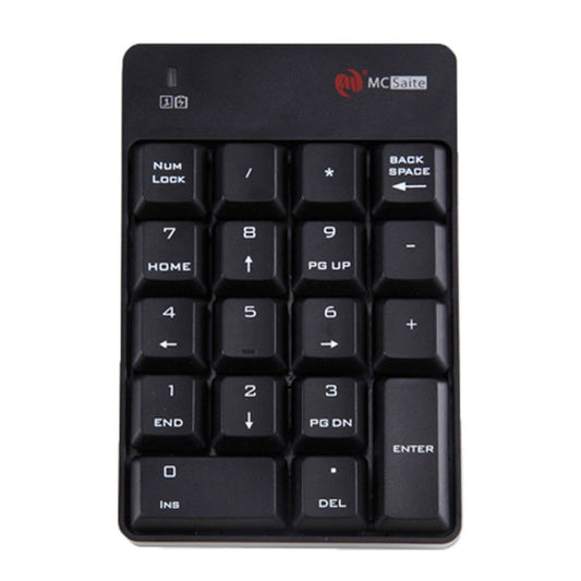 MC Saite SK-51AG 2 in 1 2.4G USB Numeric Wireless Keyboard & Mini Calculator for Laptop Desktop PC(Black) by MC Saite