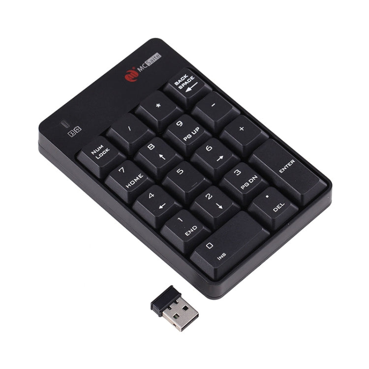MC Saite SK-51AG 2 in 1 2.4G USB Numeric Wireless Keyboard & Mini Calculator for Laptop Desktop PC(Black) by MC Saite