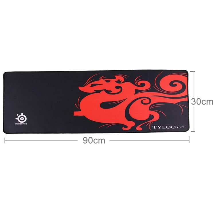 Extended Large Dragon Mantis Gaming and Office Keyboard Mouse Pad, Size: 90cm x 30cm by buy2fix