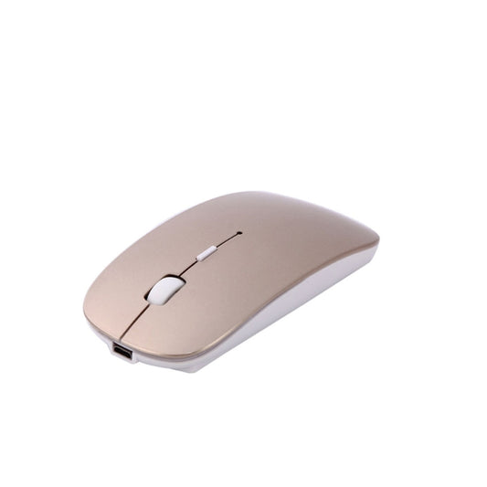 MC-008 Bluetooth 3.0 Battery Charging Wireless Mouse for Laptops and Android System Mobile Phone (Gold) by buy2fix