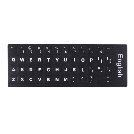 Keyboard Film Cover Independent Paste English Keyboard Stickers for Laptop Notebook Computer Keyboard(Black) - Silicone / Sticker by buy2fix | Online Shopping UK | buy2fix