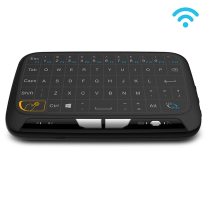 H18 2.4GHz Mini Wireless Air Mouse QWERTY Keyboard with Touchpad / Vibration for PC, TV(Black) by buy2fix