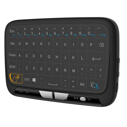 H18 2.4GHz Mini Wireless Air Mouse QWERTY Keyboard with Touchpad / Vibration for PC, TV(Black) by buy2fix