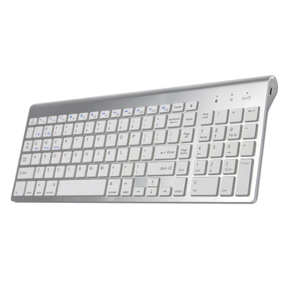 K368 Dual Mode Dual Channel 102 Keys Wireless Bluetooth Keyboard for Laptop, Notebook, Tablet and Smartphones, Support Android / iOS / Windows or An Updated Version(Silver) by buy2fix