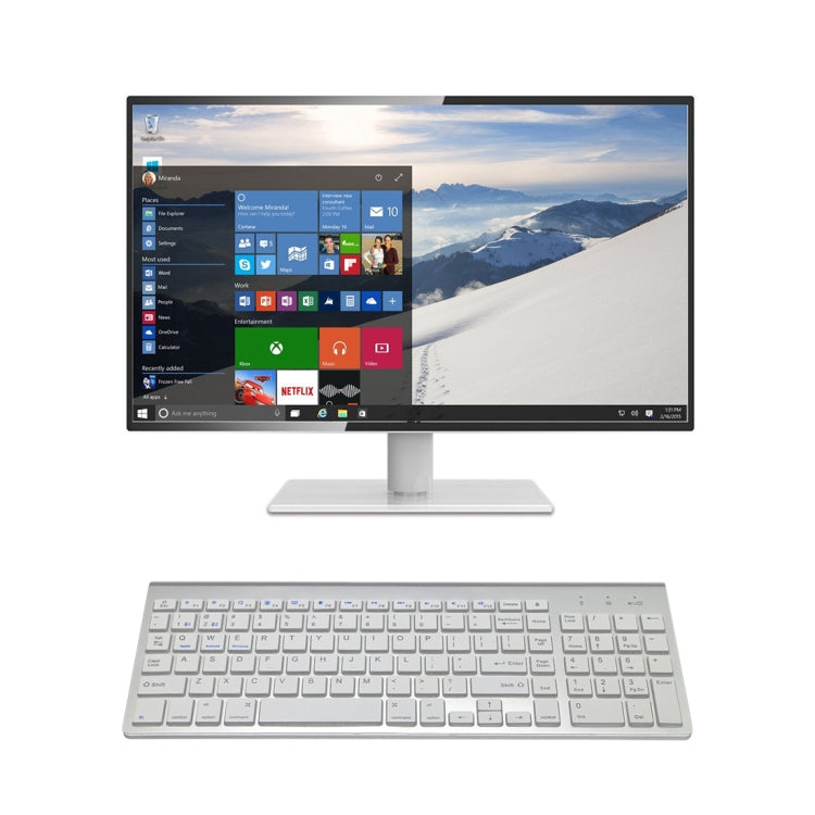 K368 Dual Mode Dual Channel 102 Keys Wireless Bluetooth Keyboard for Laptop, Notebook, Tablet and Smartphones, Support Android / iOS / Windows or An Updated Version(Silver) by buy2fix