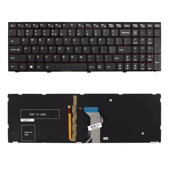 Clavier américain avec rétroéclairage pour Lenovo Y500 Y500N Y510P Y500NT Y590 (noir)