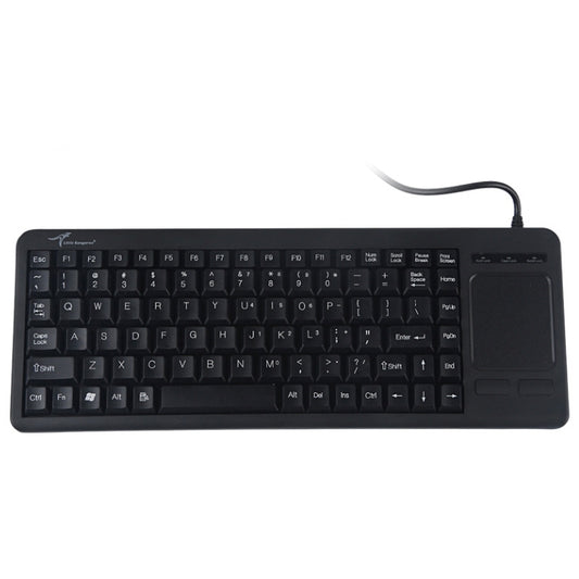 DS-8800 PS / 2 Interface Prevent Water Splashing Laser Engraving Character One-piece Wired Touchpad Keyboard, Length: 1.5m by buy2fix