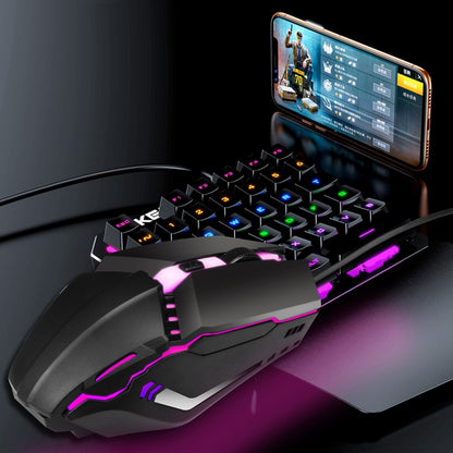 HXSJ S200 USB2.0 1600dpi Adjustable 4-Keys Colorful Glowing Wired Gaming Mouse, Length: 1.5m by buy2fix