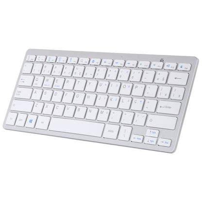 WB-8022 Ultra-thin Wireless Bluetooth Keyboard, Portuguese Keys(Silver) by buy2fix