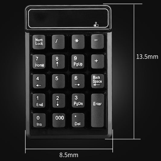 MC Saite 525RF 19 Keys Wireless 2.4G Numeric Keyboard by MC Saite