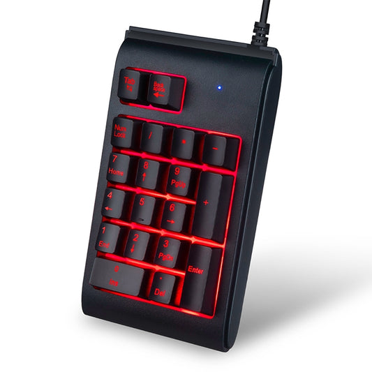 MC Saite 529 19 Keys Wired Three-color Backlight Numeric Keyboard by MC Saite