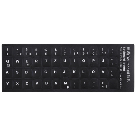 German Learning Keyboard Layout Sticker for Laptop / Desktop Computer Keyboard - Silicone / Sticker by buy2fix | Online Shopping UK | buy2fix