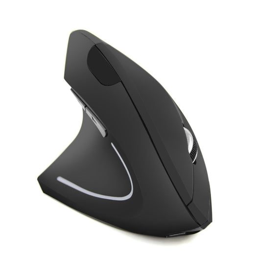CM0093 Rechargeable Version 2.4GHz Three-button Wireless Optical Mouse Vertical Mouse for Left-hand, Resolution: 1000DPI / 1200DPI / 1600DPI(Black) by buy2fix
