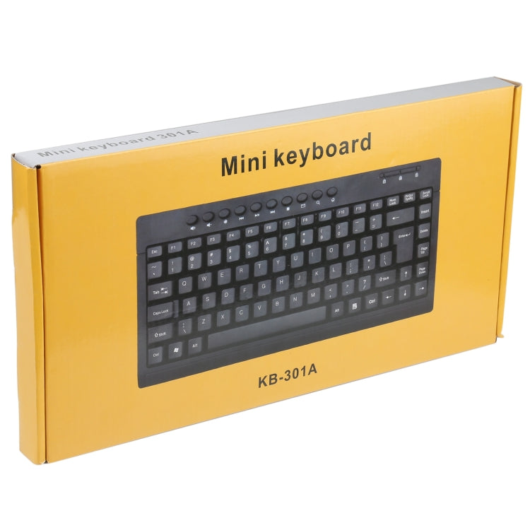 KB-301A Multimedia Notebook Mini Wired Keyboard, Arabic Version (Black) by buy2fix