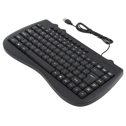 KB-301B Multimedia Notebook Mini Wired Keyboard, English Version (Black) by buy2fix