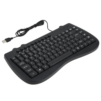 KB-301B Multimedia Notebook Mini Wired Keyboard, English Version (Black) by buy2fix