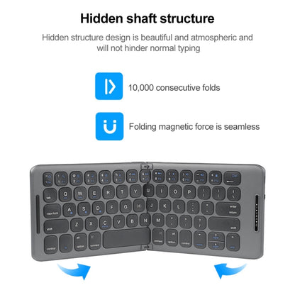B088 Universal Mini Foldable Three-channel Bluetooth Wireless Keyboard by buy2fix