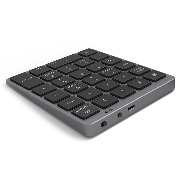 N960 Ultra-thin Universal Aluminum Alloy Rechargeable Wireless Bluetooth Numeric Keyboard (Grey) by buy2fix