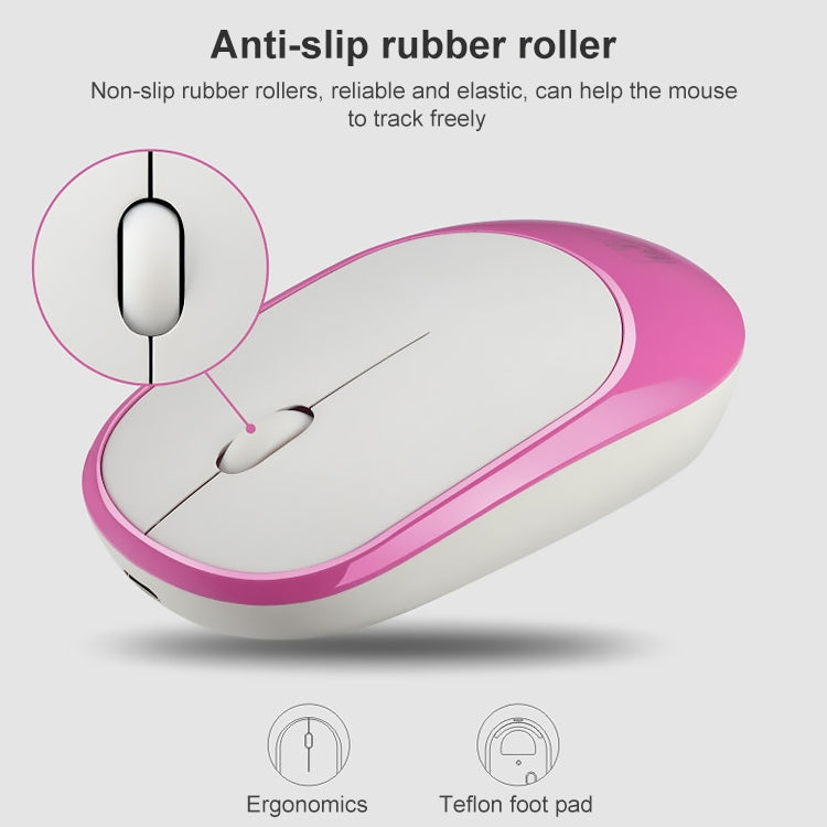 ZGB 360 2.4G Computer Laptop Wireless Chargeable Mini Mouse 1000dpi(White) by Chasing Leopard